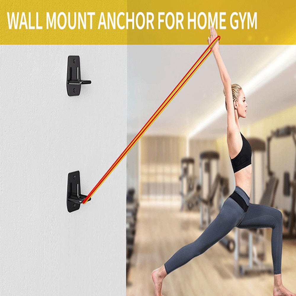 Home Gym Exercise - 3 Pezzi Ancoraggio a Parete Nero