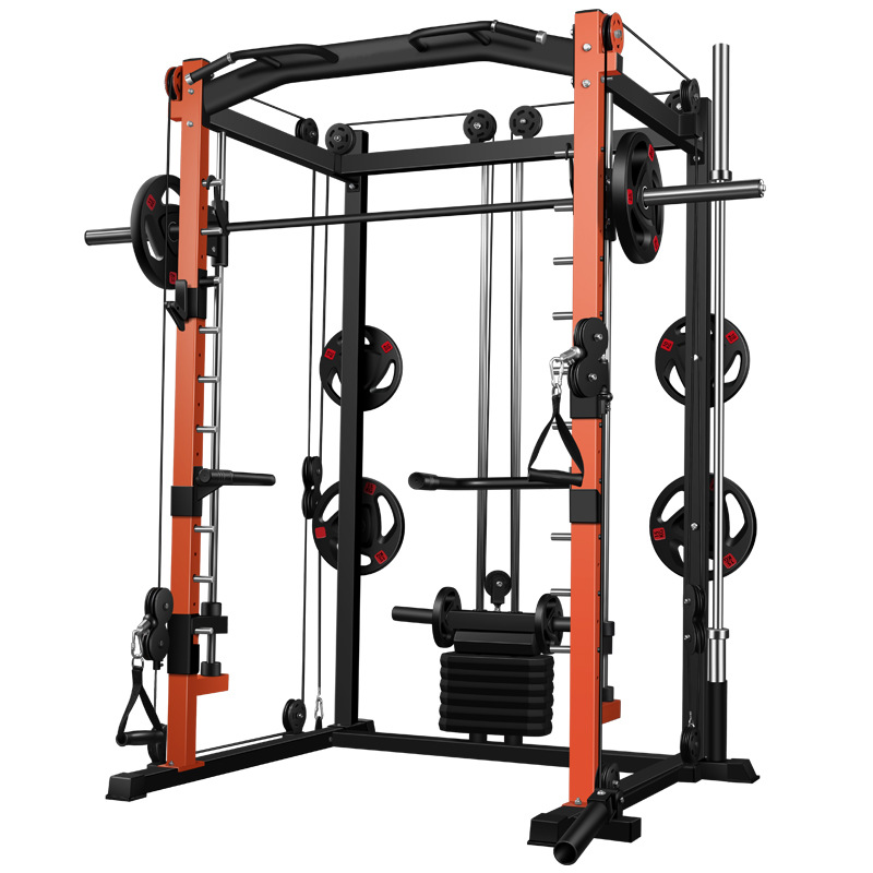 Home Gym With Smith Machine - Attrezzatura Multifunzionale per Palestra Domestica: Rack