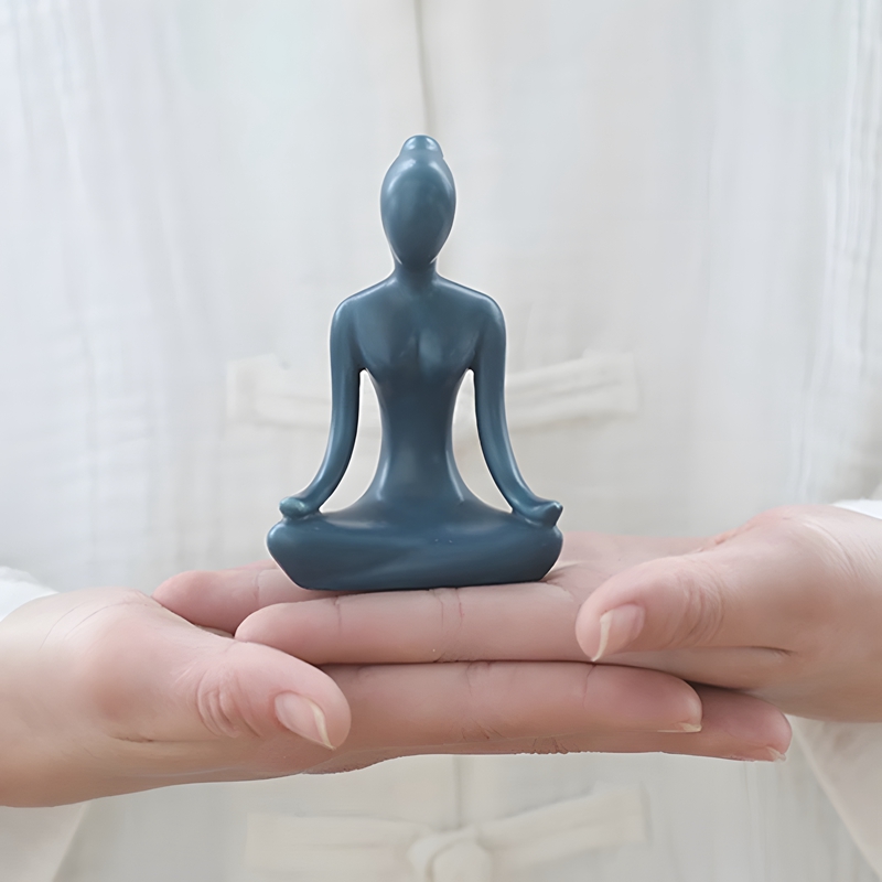 Blue Zen Abstract Yoga pose ra - Home Gym Zen recensione e prezzo