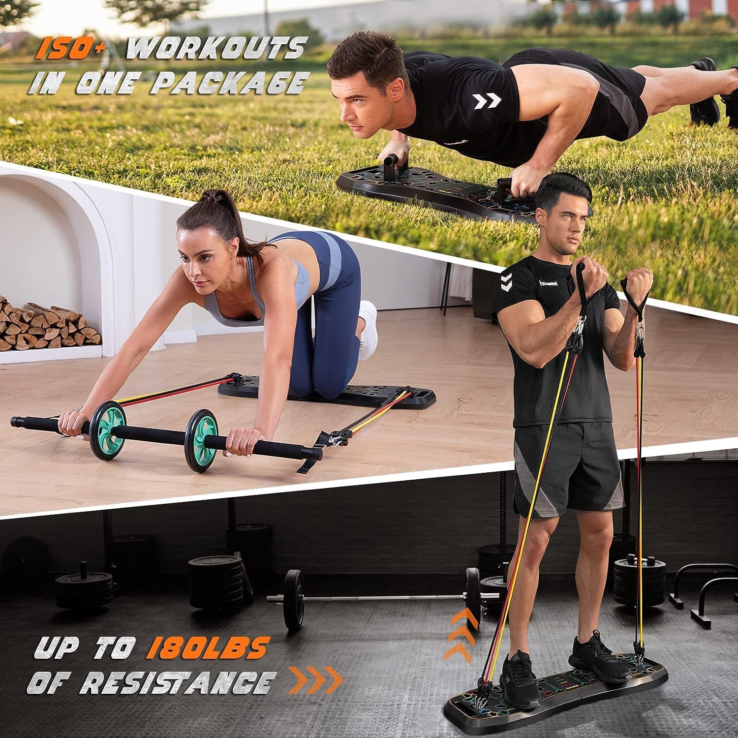 LALAHIGH Push Up Board, Attrez - Ab Roller Wheel recensione e prezzo